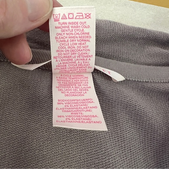 Victorias Secret Rhinestone Wing Backed Super Soft Purple Hoodie y2k Style - Picture 12 of 12